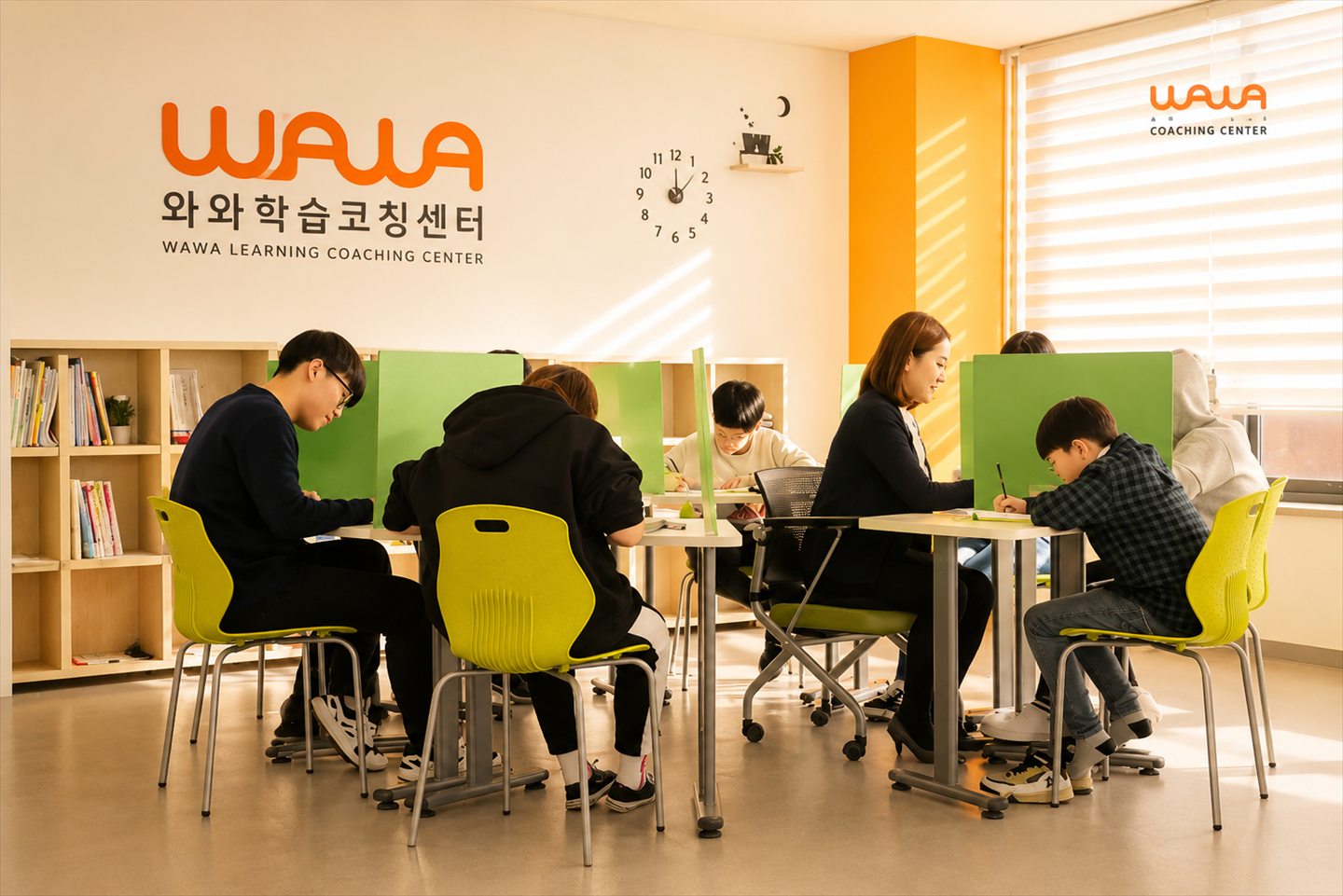 코칭몰 현장 — 와와학습코칭센터 자습실